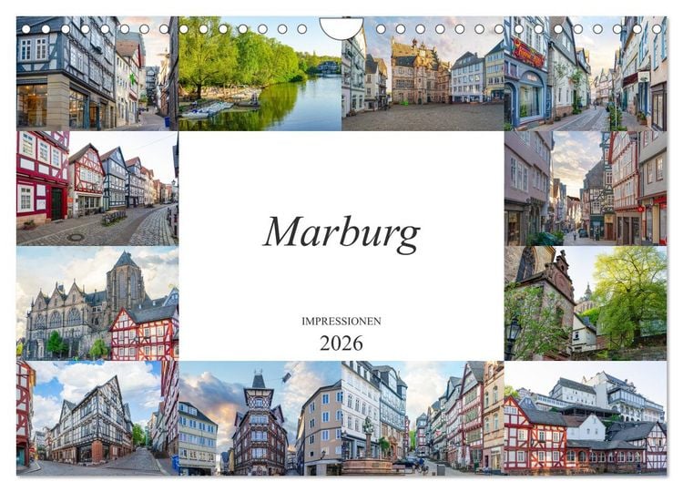 Produktbild: Marburg Impressionen (Wandkalender 2026 DIN A4 quer), CALVENDO Monatskalender