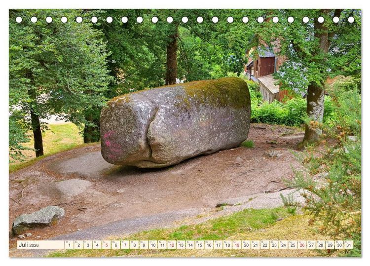 Produktbild: Huelgoat - Sagenumwobener M&auml;rchenwald in der Bretagne (Tischkalender 2026 DIN A5 quer), CALVENDO Monatskalender