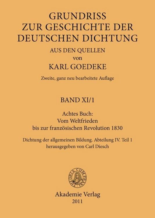 Produktbild: Achtes Buch: Vom Weltfrieden bis zur franz&ouml;sischen Revolution 1830