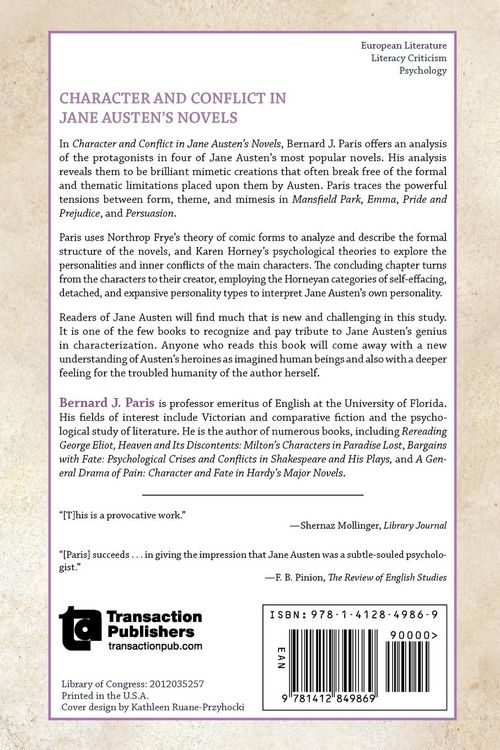 Produktbild: Character and Conflict in Jane Austen's Novels