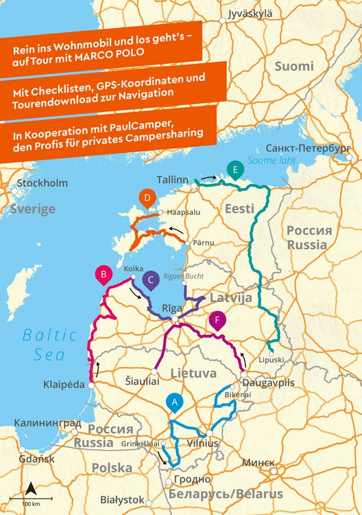 Produktbild: MARCO POLO Camper Guide Baltikum: Estland, Lettland & Litauen