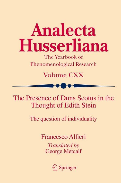 Produktbild: The Presence of Duns Scotus in the Thought of Edith Stein
