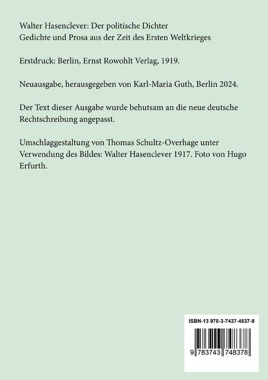 Produktbild: Der politische Dichter