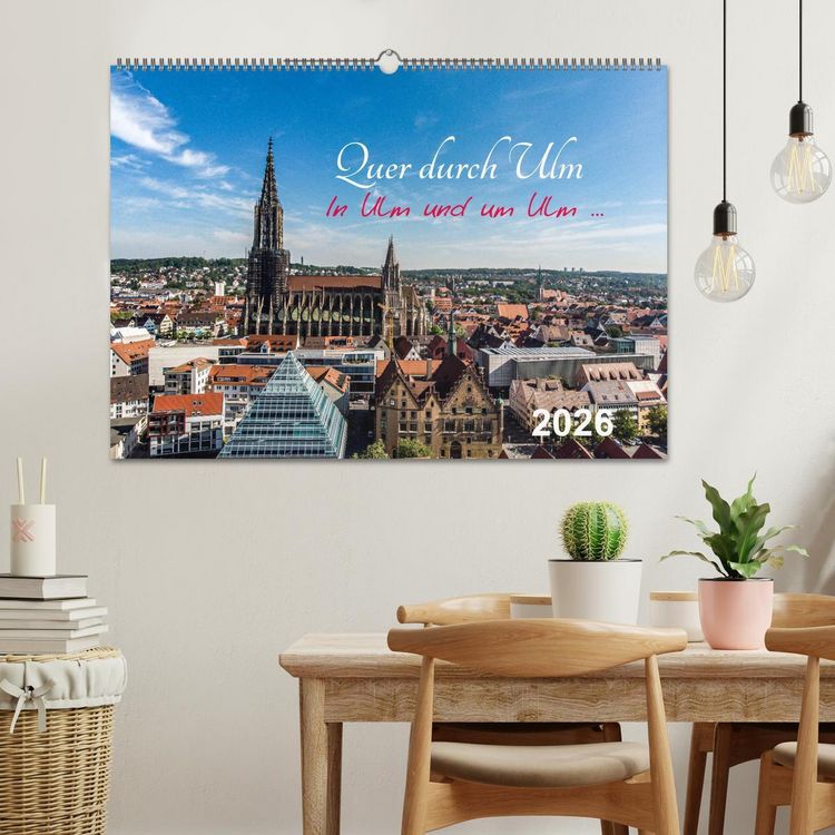 Produktbild: Quer durch Ulm (Wandkalender 2026 DIN A2 quer), CALVENDO Monatskalender