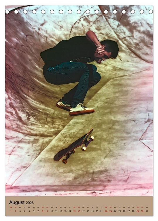 Produktbild: Skateboarding - einfach Spa&szlig; (Tischkalender 2026 DIN A5 hoch), CALVENDO Monatskalender