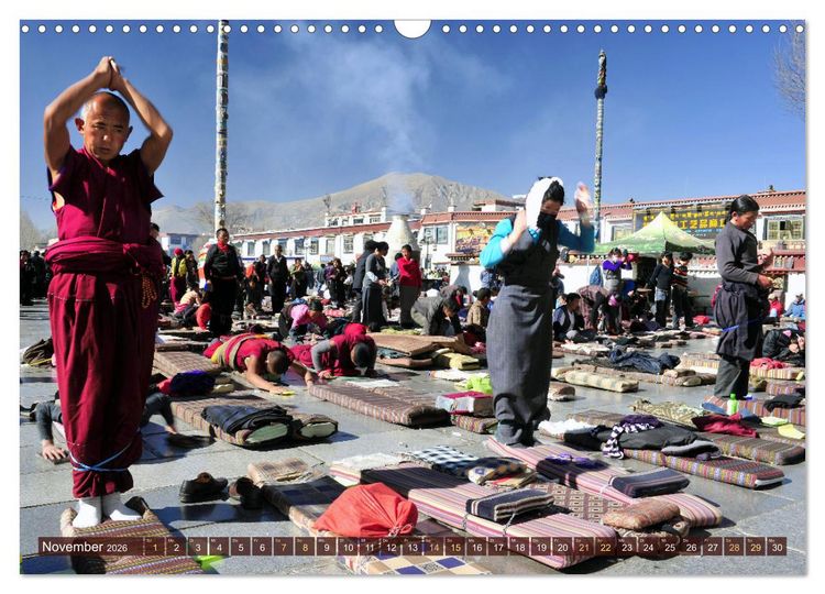 Produktbild: Tibet bewegt (Wandkalender 2026 DIN A3 quer), CALVENDO Monatskalender