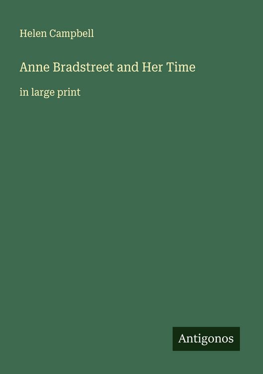 Produktbild: Anne Bradstreet and Her Time
