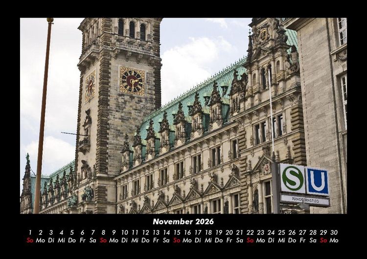 Produktbild: Hamburg 2026 Fotokalender DIN A3