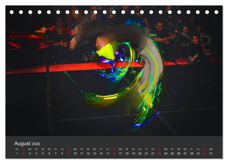 Produktbild: Break Dance B-boys & B-girls (Tischkalender 2026 DIN A5 quer), CALVENDO Monatskalender