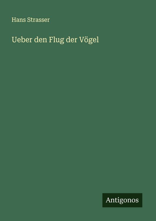 Produktbild: Ueber den Flug der V&ouml;gel