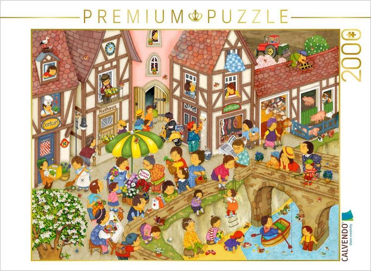Produktbild: CALVENDO Puzzle Mein Dorf im Fr&uuml;hling | 2000 Teile Lege-Gr&ouml;&szlig;e 90x67cm Foto-Puzzle f&uuml;r gl&uuml;ckliche Stunden