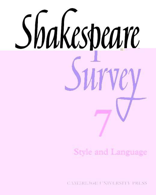 Produktbild: Shakespeare Survey