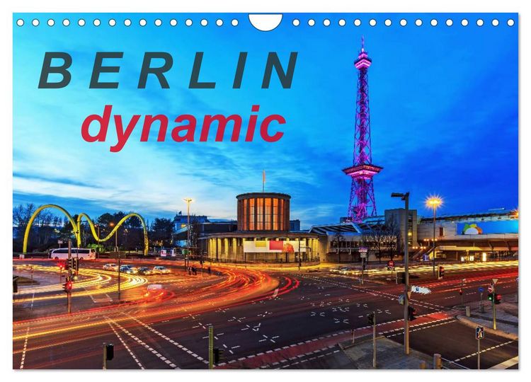Produktbild: Berlin dynmaic (Wandkalender 2026 DIN A4 quer), CALVENDO Monatskalender