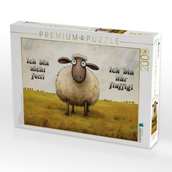 Produktbild: CALVENDO Puzzle Fluffiges Schaf | 2000 Teile Lege-Gr&ouml;&szlig;e 90x67cm Foto-Puzzle f&uuml;r gl&uuml;ckliche Stunden