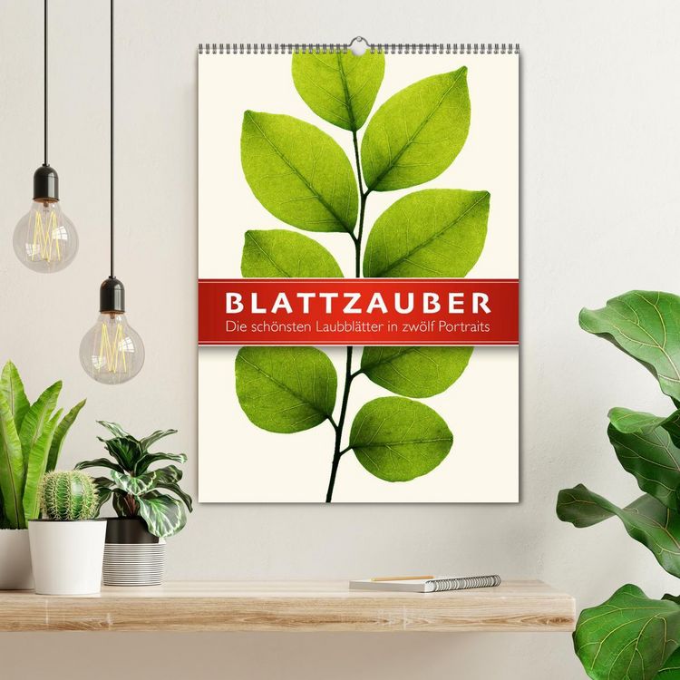 Produktbild: Blattzauber (Wandkalender 2026 DIN A2 hoch), CALVENDO Monatskalender