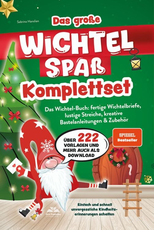 Produktbild: Das gro&szlig;e Wichtelspa&szlig; Komplettset &ndash; Das Wichtel Buch: fertige Wichtelbriefe, lustige Streiche, kreative Bastelanleitungen & mehr