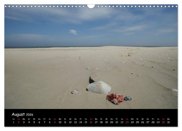 Produktbild: Strandimpressionen von der Nordsee (Wandkalender 2026 DIN A3 quer), CALVENDO Monatskalender