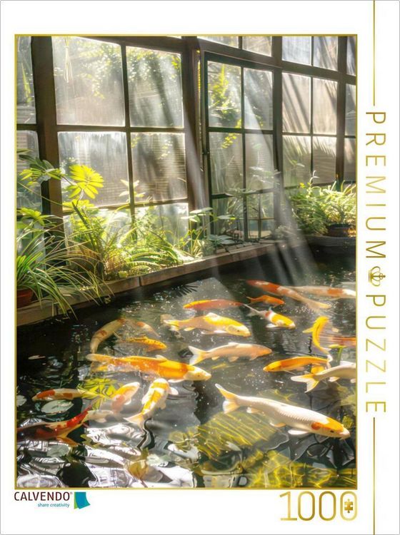 Produktbild: CALVENDO Puzzle Koi | 1000 Teile Lege-Gr&ouml;&szlig;e 64x48cm Foto-Puzzle f&uuml;r gl&uuml;ckliche Stunden