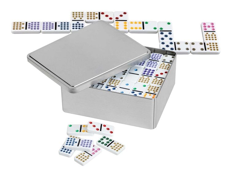 Produktbild: Domino, Doppel 15, in Metallbox
