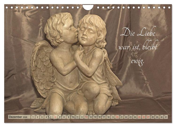 Produktbild: Engel - Die Worte der Liebe (Wandkalender 2026 DIN A4 quer), CALVENDO Monatskalender