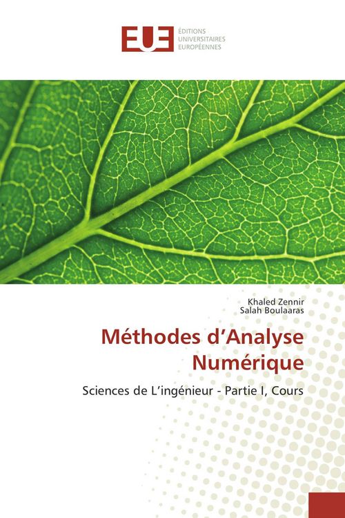 Produktbild: M&eacute;thodes d'Analyse Num&eacute;rique