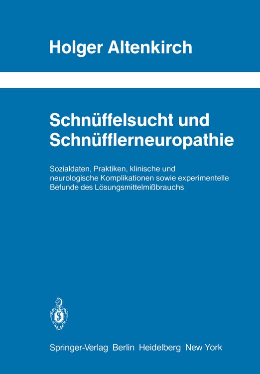 Produktbild: Schn&uuml;ffelsucht und Schn&uuml;fflerneuropathie