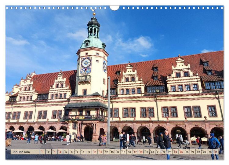 Produktbild: Buntes Leipzig (Wandkalender 2026 DIN A3 quer), CALVENDO Monatskalender