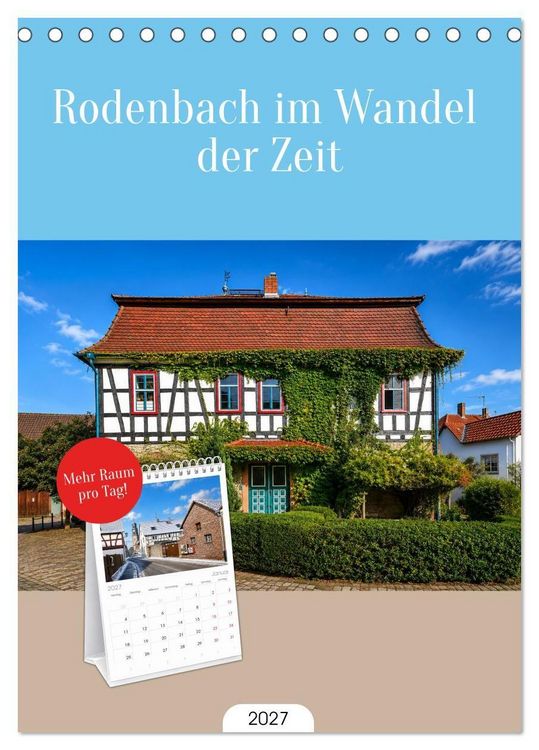 Produktbild: Tischplaner 2027 - Rodenbach im Wandel der Zeit (A5 Tischkalender zum Aufstellen) CALVENDO