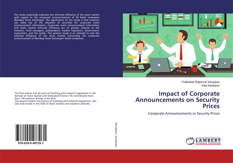 Produktbild: Impact of Corporate Announcements on Security Prices