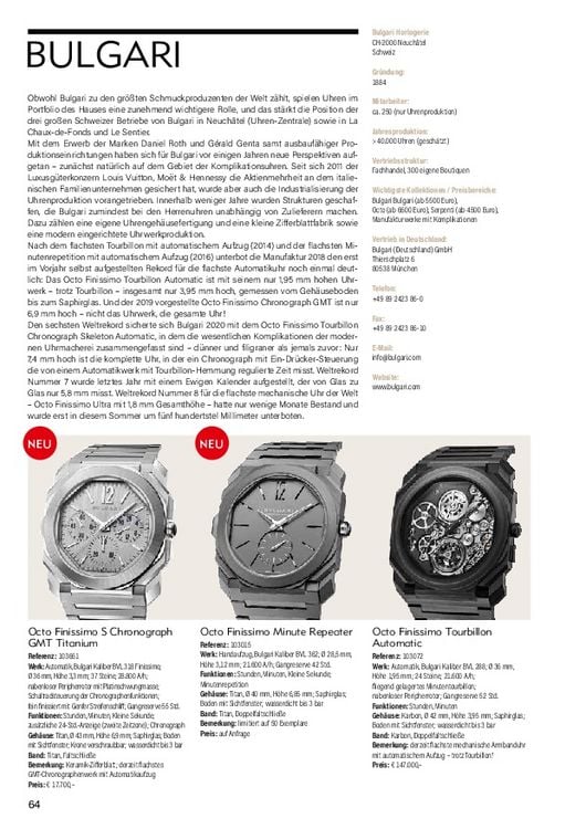 Produktbild: Armbanduhren Katalog 2022/2023
