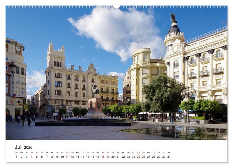 Produktbild: C&oacute;rdoba -Temperamentvolles Andalusien (Wandkalender 2026 DIN A2 quer), CALVENDO Monatskalender