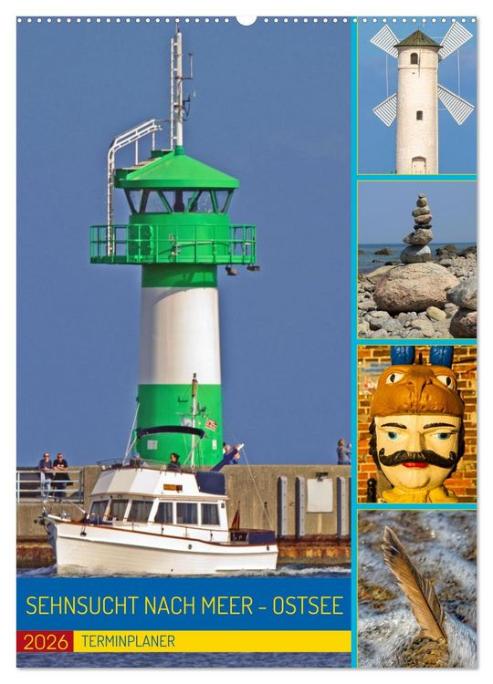 Produktbild: Sehnsucht nach Meer - Ostsee (Wandkalender 2026 DIN A2 hoch), CALVENDO Monatskalender