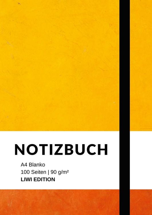 Produktbild: Notizbuch A4 blanko - 100 Seiten 90g/m&sup2; - Soft Cover - Papier
