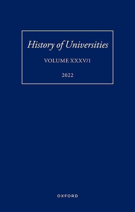 Produktbild: History of Universities: Volume XXXV / 1