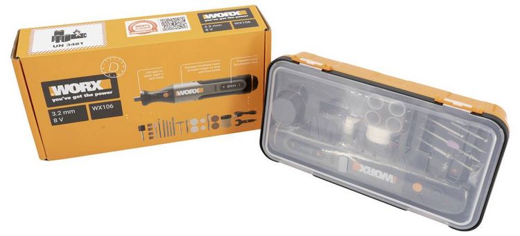 Produktbild: Worx Gravierger&auml;t inkl. Koffer, inkl. Ladekabel 8V