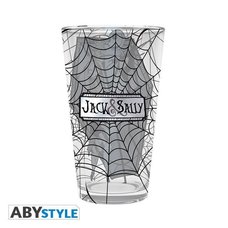 Produktbild: NIGHTMARE BEFORE XMAS - Large Glass - 400ml - Jack & Sally - box