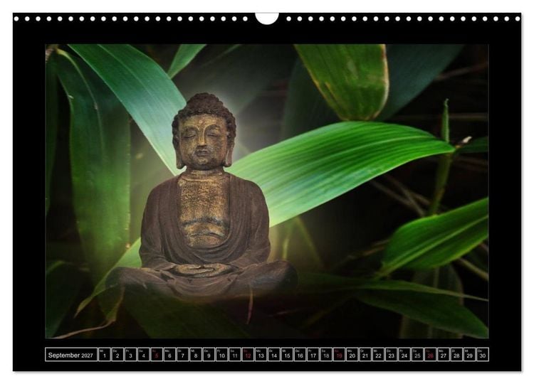 Produktbild: Buddha - Harmonie und Entspannung (Wandkalender 2027 DIN A3 quer), CALVENDO Monatskalender