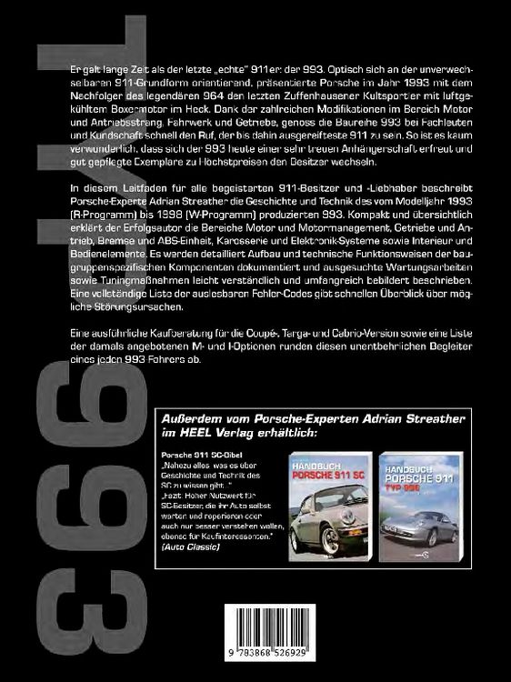 Produktbild: Handbuch 911 Typ 993