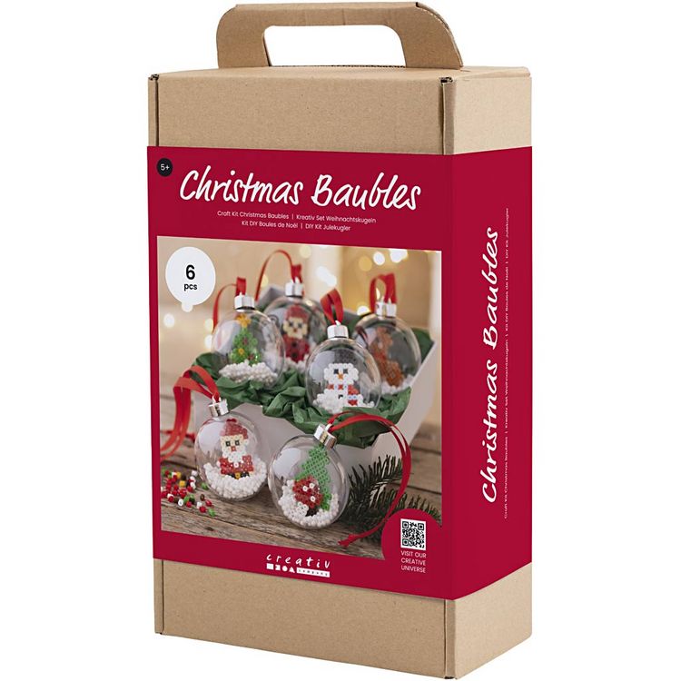 Produktbild: Creativ Company DIY Sets Fuse Beads Kreativ Set Weihnachtskugeln, Perlen, Kreativ Box