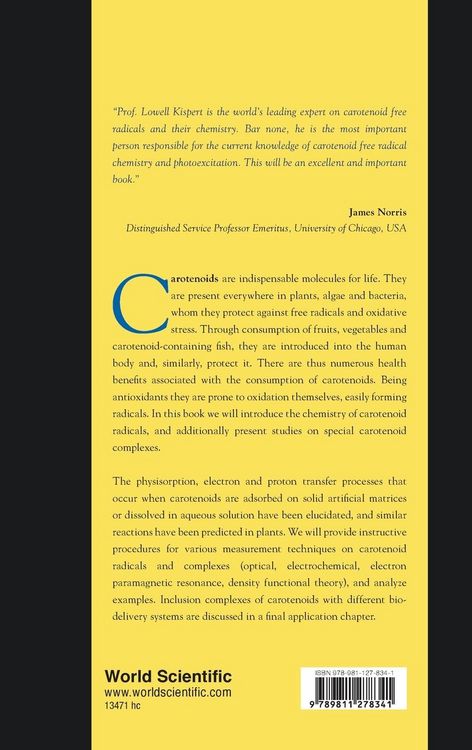 Produktbild: Chemistry Of Carotenoid Radicals and Complexes