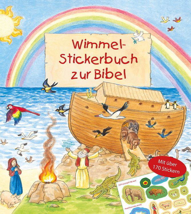 Produktbild: Wimmel-Stickerbuch zur Bibel
