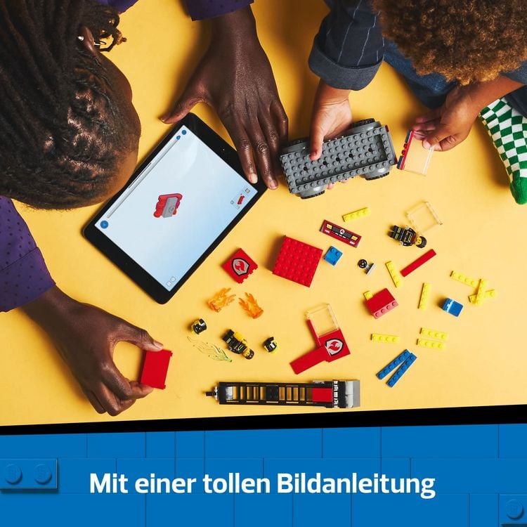 Produktbild: LEGO City Feuerwehrleiterfahrzeug - Feuerwehrauto Spielzeug 60463