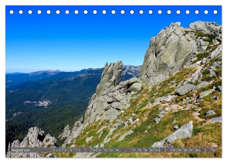 Produktbild: Korsika - Weitwanderweg GR 20 (Tischkalender 2026 DIN A5 quer), CALVENDO Monatskalender