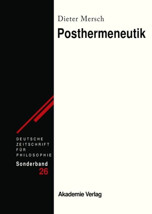 Produktbild: Posthermeneutik