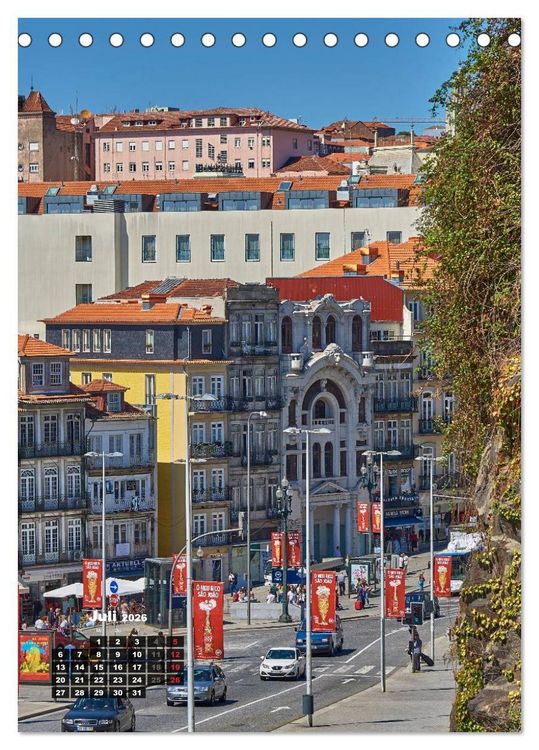 Produktbild: Porto Tag und Nacht (Tischkalender 2026 DIN A5 hoch), CALVENDO Monatskalender