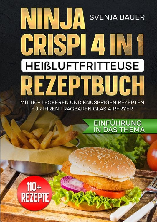 Produktbild: Ninja CRISPi 4 in 1 Hei&szlig;luftfritteuse Rezeptbuch