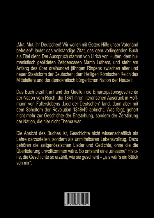 Produktbild: "Mut, Mut, ihr Deutschen!"