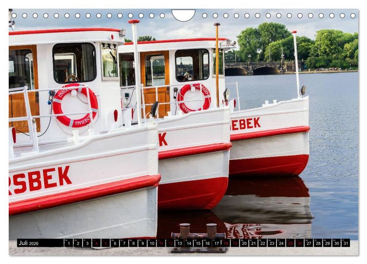 Produktbild: Hamburger Highlights (Wandkalender 2026 DIN A4 quer), CALVENDO Monatskalender