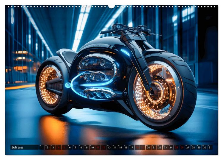 Produktbild: Dream Bikes - Motorr&auml;der aus der Zukunft (Wandkalender 2026 DIN A2 quer), CALVENDO Monatskalender