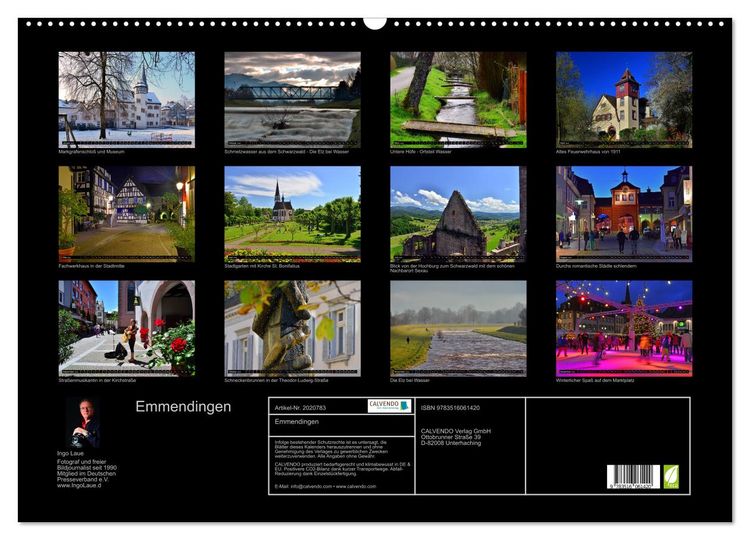 Produktbild: Emmendingen (Wandkalender 2026 DIN A2 quer), CALVENDO Monatskalender